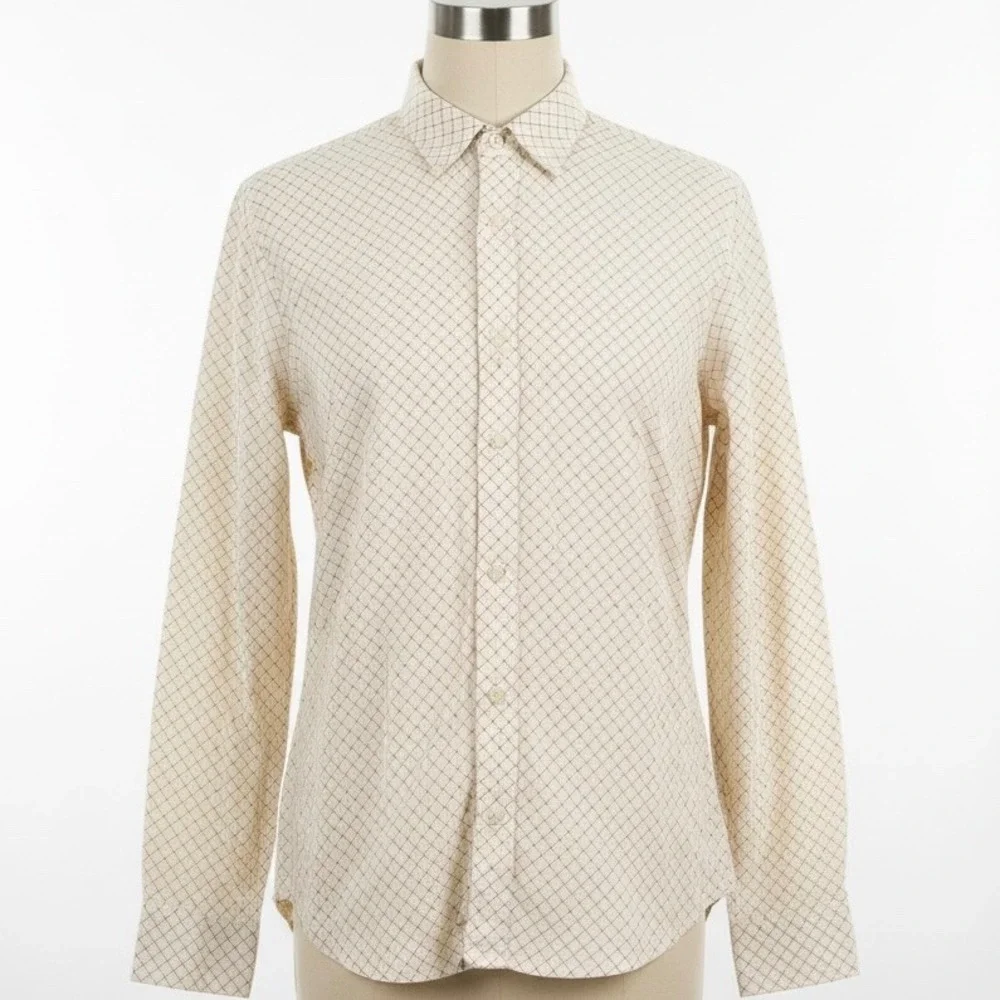 Banana Republic Men's Button Down Long Sleeve Shirt Size Xxlarge‎ 18 Slim Fit